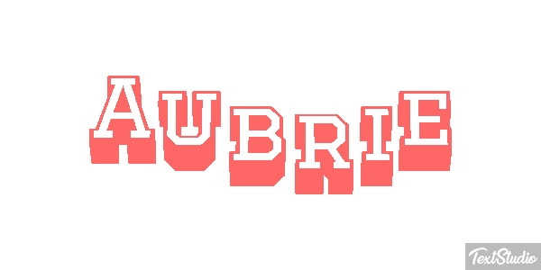 Aubrie Texteffekt