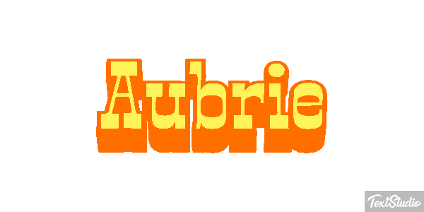 Aubrie Texteffekt
