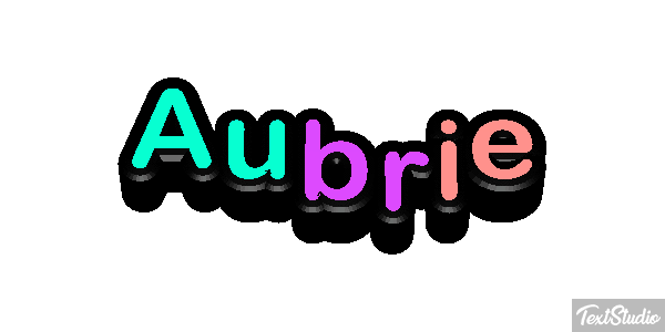 Aubrie Texteffekt