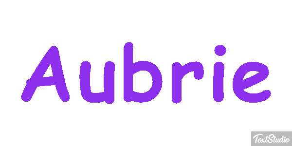Aubrie Texteffekt
