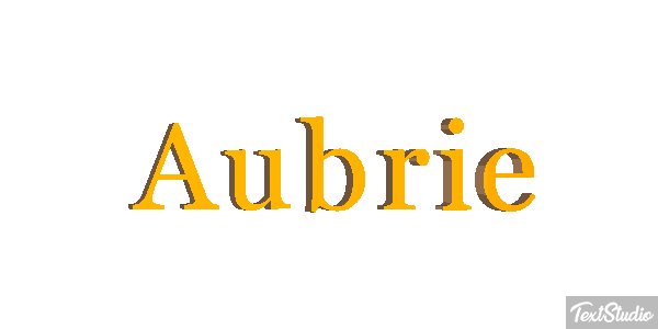 Aubrie Texteffekt
