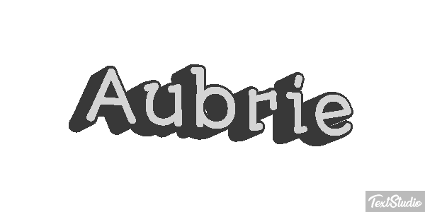 Aubrie Texteffekt
