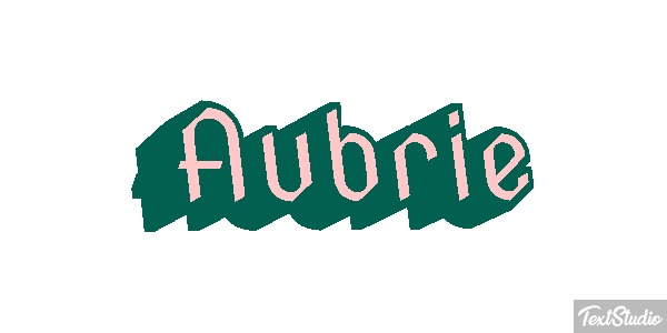 Aubrie Texteffekt