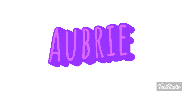 Aubrie Texteffekt