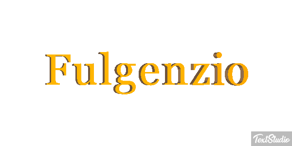 Fulgenzio Text effect