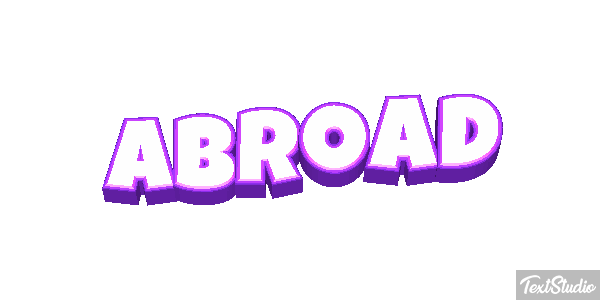 Abroad Text effect