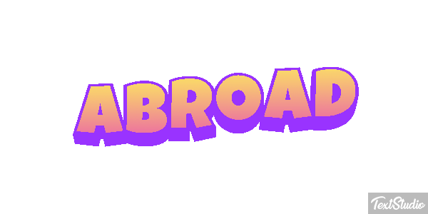 Abroad Text effect
