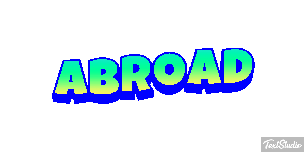 Abroad Text effect