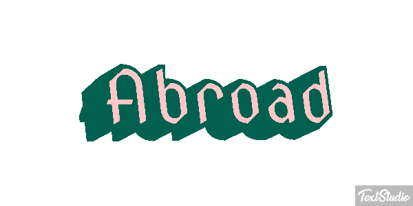 Abroad Text effect