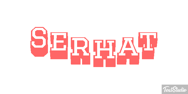 Serhat Текстовый эффект