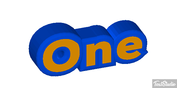 One テキスト効果