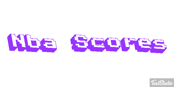 Nba Scores Effet de texte
