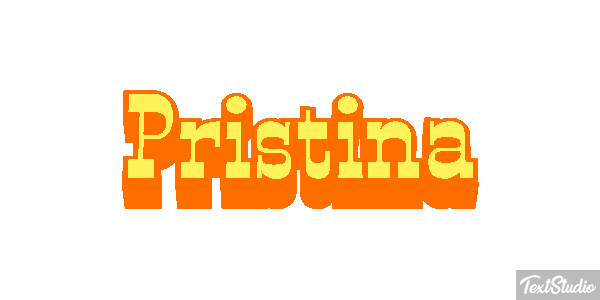 Pristina Effetto testo