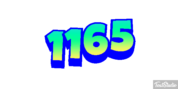 1165 Tekst effect