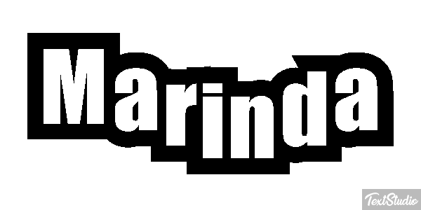 Marinda Text effect