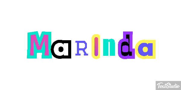 Marinda Text effect
