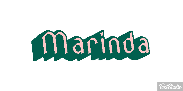 Marinda Text effect
