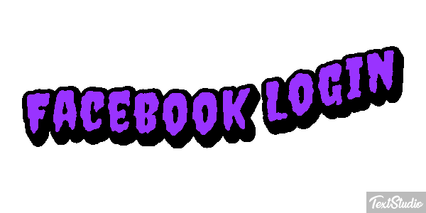 Facebook Login Efekt tekstowy