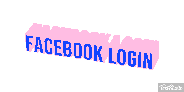 Facebook Login Efekt tekstowy