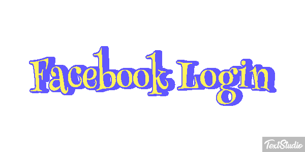 Facebook Login Efekt tekstowy