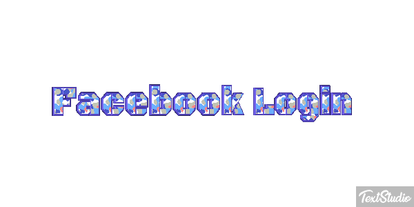 Facebook Login Efekt tekstowy