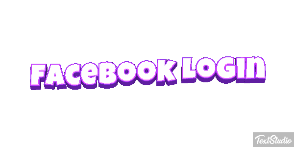 Facebook Login Efekt tekstowy