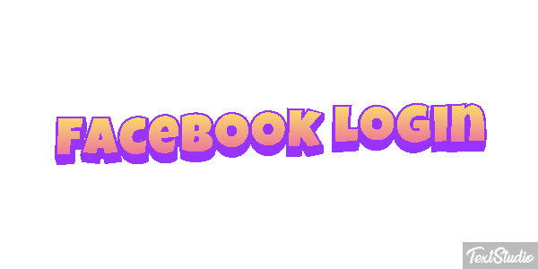 Facebook Login Efekt tekstowy