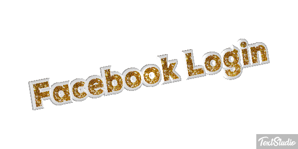 Facebook Login Efekt tekstowy
