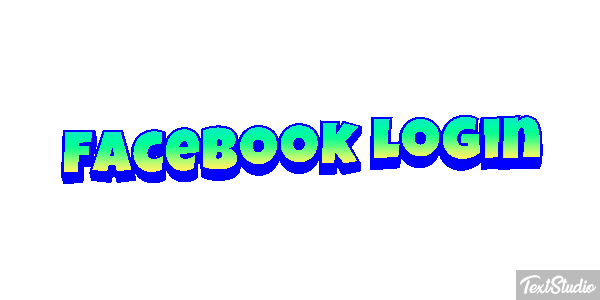Facebook Login Efekt tekstowy