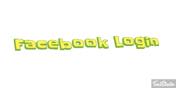 Facebook Login Efekt tekstowy