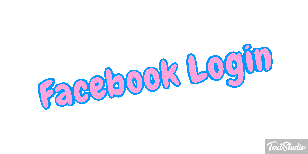 Facebook Login Efekt tekstowy