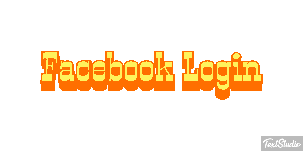 Facebook Login Efekt tekstowy