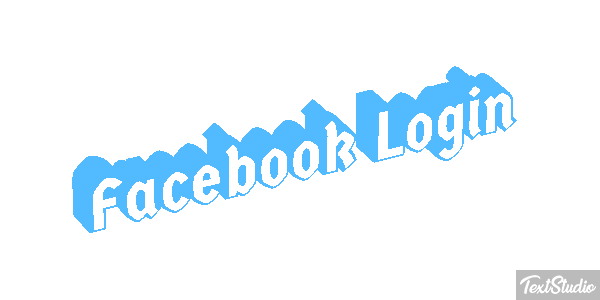 Facebook Login Efekt tekstowy