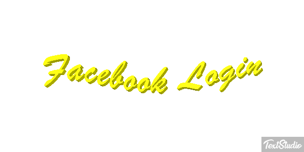 Facebook Login Efekt tekstowy