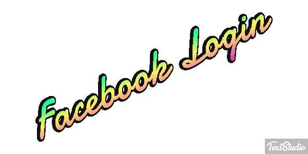 Facebook Login Efekt tekstowy
