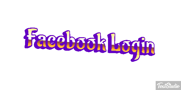 Facebook Login Efekt tekstowy