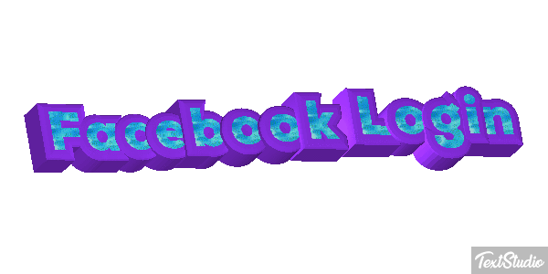 Facebook Login Efekt tekstowy