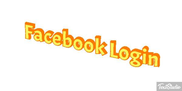 Facebook Login Efekt tekstowy