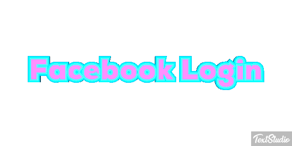 Facebook Login Efekt tekstowy