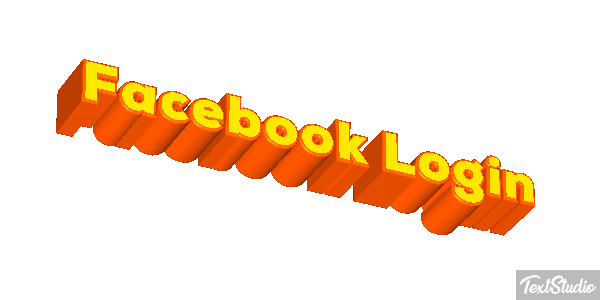 Facebook Login Efekt tekstowy