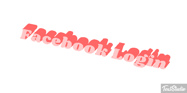 Facebook Login Efekt tekstowy
