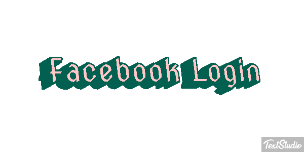 Facebook Login Efekt tekstowy