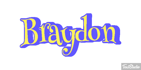 Braydon テキスト効果