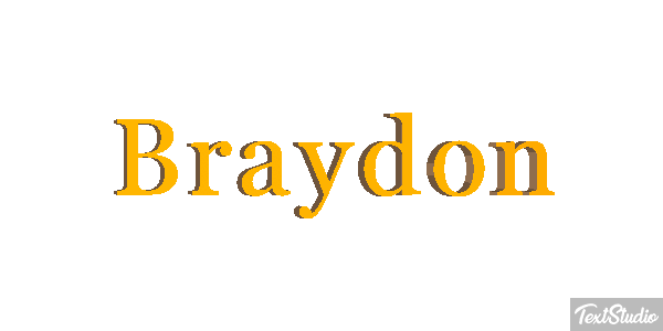 Braydon テキスト効果