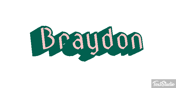 Braydon テキスト効果