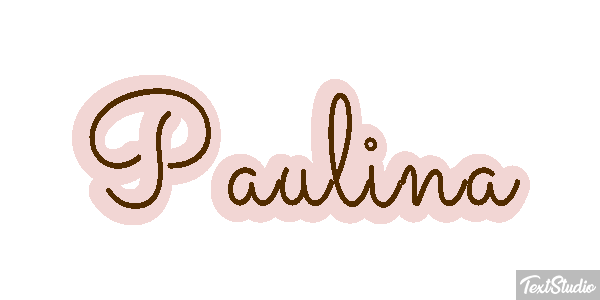 Paulina Текстовый эффект