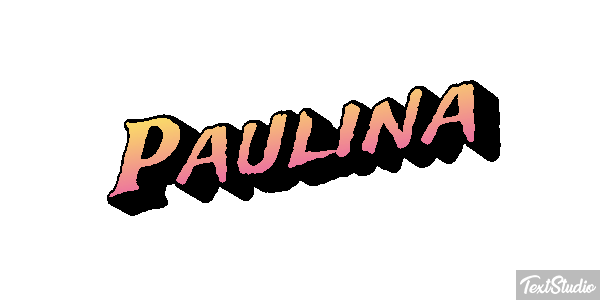 Paulina Текстовый эффект