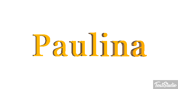 Paulina Текстовый эффект