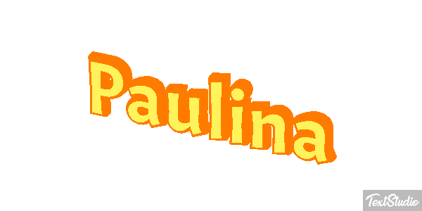 Paulina Текстовый эффект