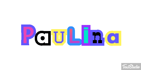Paulina Текстовый эффект
